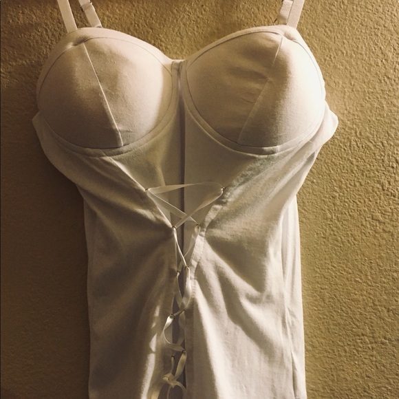 SUPER SEXY LACE UP CORSET TOP AND LACE ROBE - Picture 2 of 12